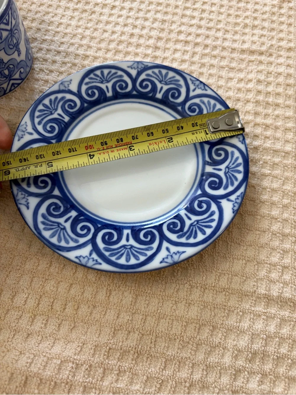 Bombay Blue and White Decorative Cup and Saucer